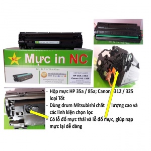 Hộp mực Canon 325, LBP 6000, MF3010, 6018, 6020, 6030, 6030w loại 1 (bền)